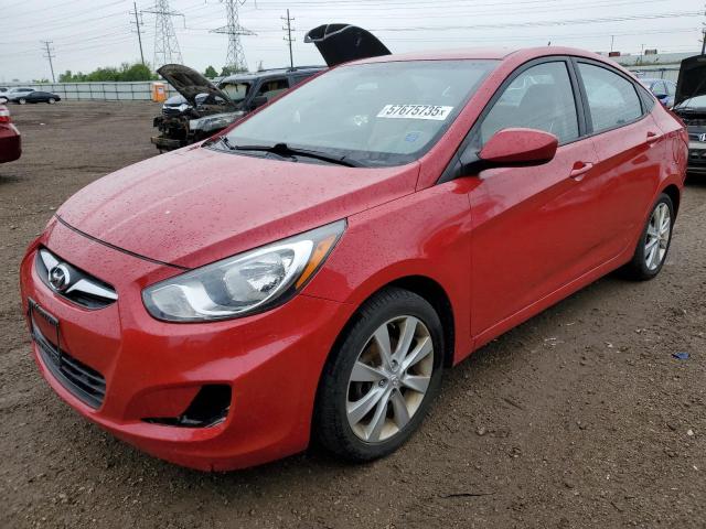  HYUNDAI ACCENT 2013 Красный