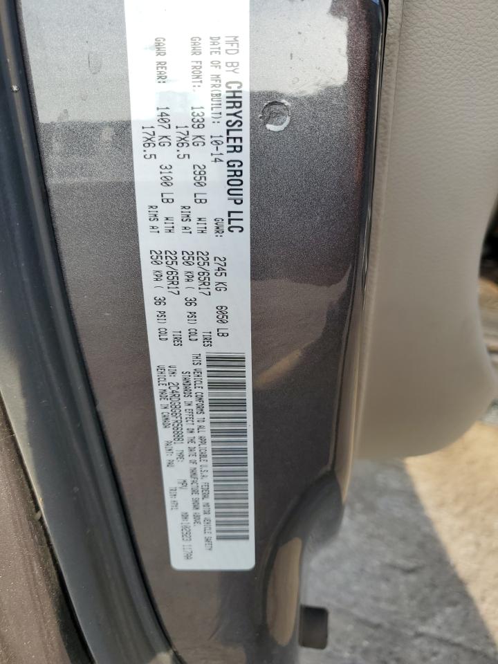 2015 Dodge Grand Caravan Se VIN: 2C4RDGBG6FR568881 Lot: 57935395