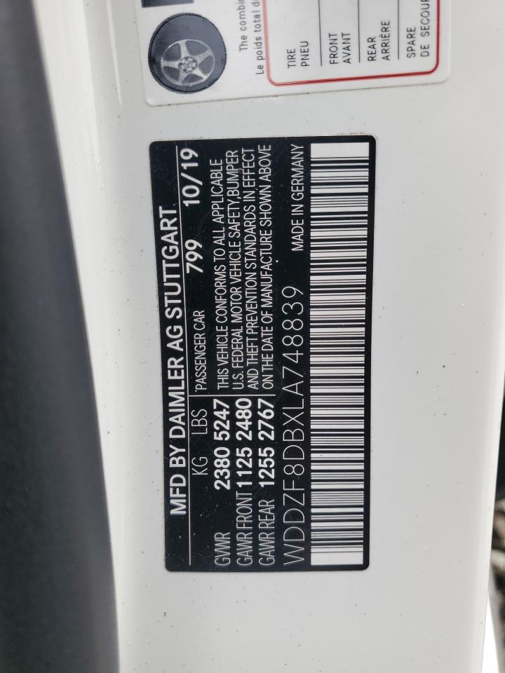 2020 Mercedes-Benz E 350 VIN: WDDZF8DBXLA748839 Lot: 54265805