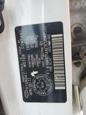 2012 HYUNDAI ACCENT GLS  