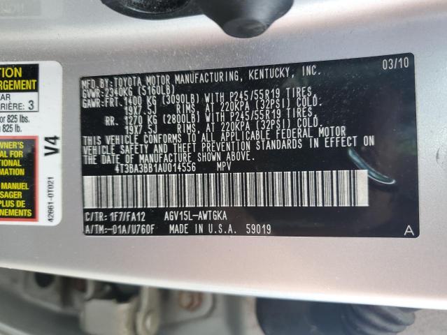 2010 TOYOTA VENZA   