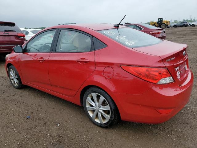  HYUNDAI ACCENT 2013 Красный