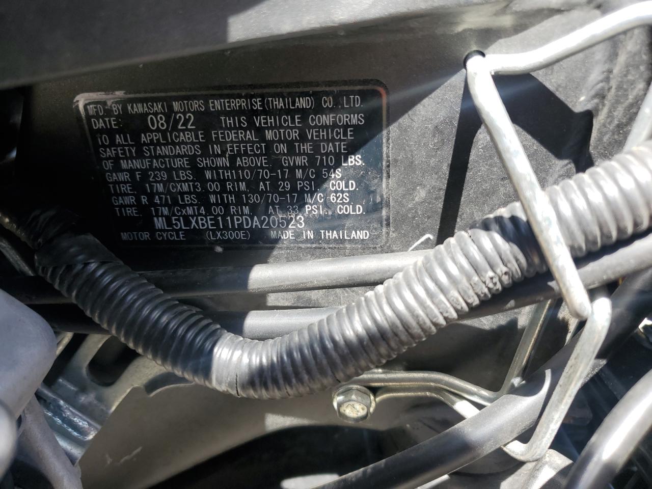 ml5lxbe11pda20523 ML5LXBE11PDA20523 2023 Kawasaki Klx300 E