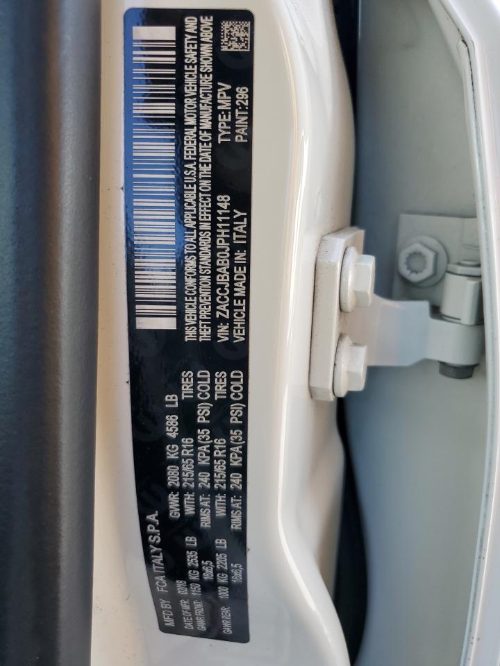 2018 Jeep Renegade Sport VIN: ZACCJBAB0JPH11148 Lot: 55263425