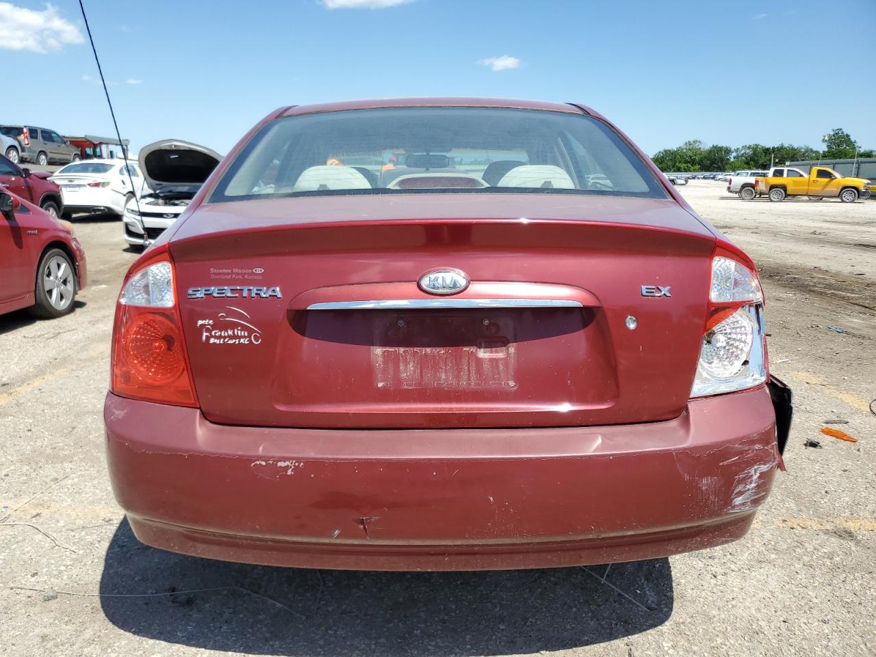 2006 Kia Spectra Lx VIN: KNAFE121565321550 Lot: 55839515