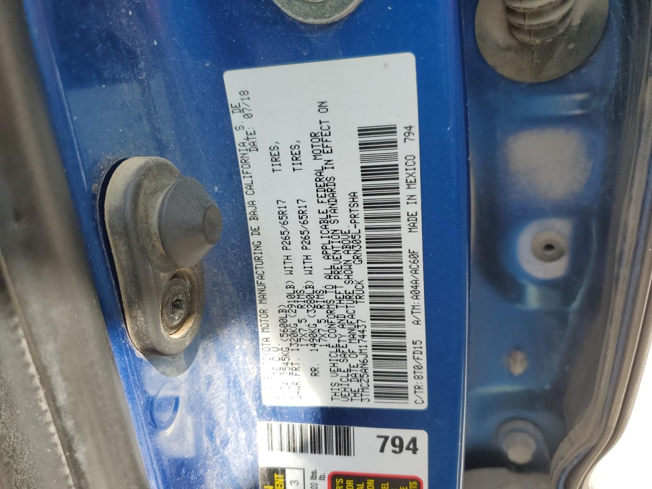 2018 Toyota Tacoma Double Cab VIN: 3TMCZ5AN6JM174437 Lot: 97460495