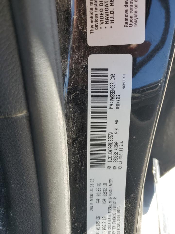 2016 Chrysler 200 Limited VIN: 1C3CCCAB7GN125570 Lot: 56677905