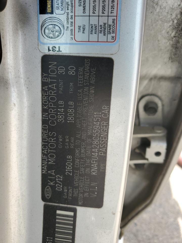 2012 Kia Forte Ex VIN: KNAFU4A28C5594511 Lot: 56461045
