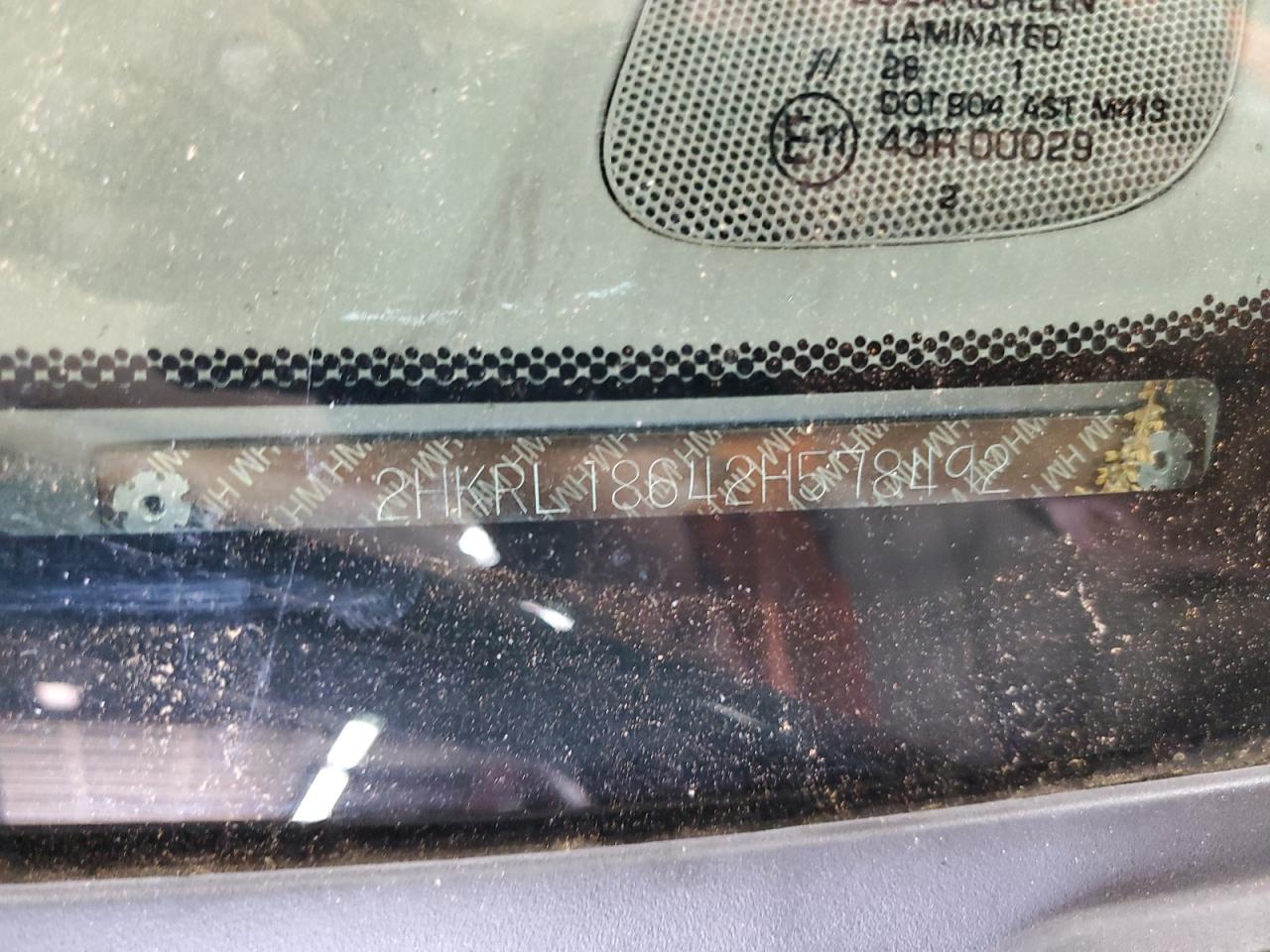 2002 Honda Odyssey Ex VIN: 2HKRL18642H578492 Lot: 57958455