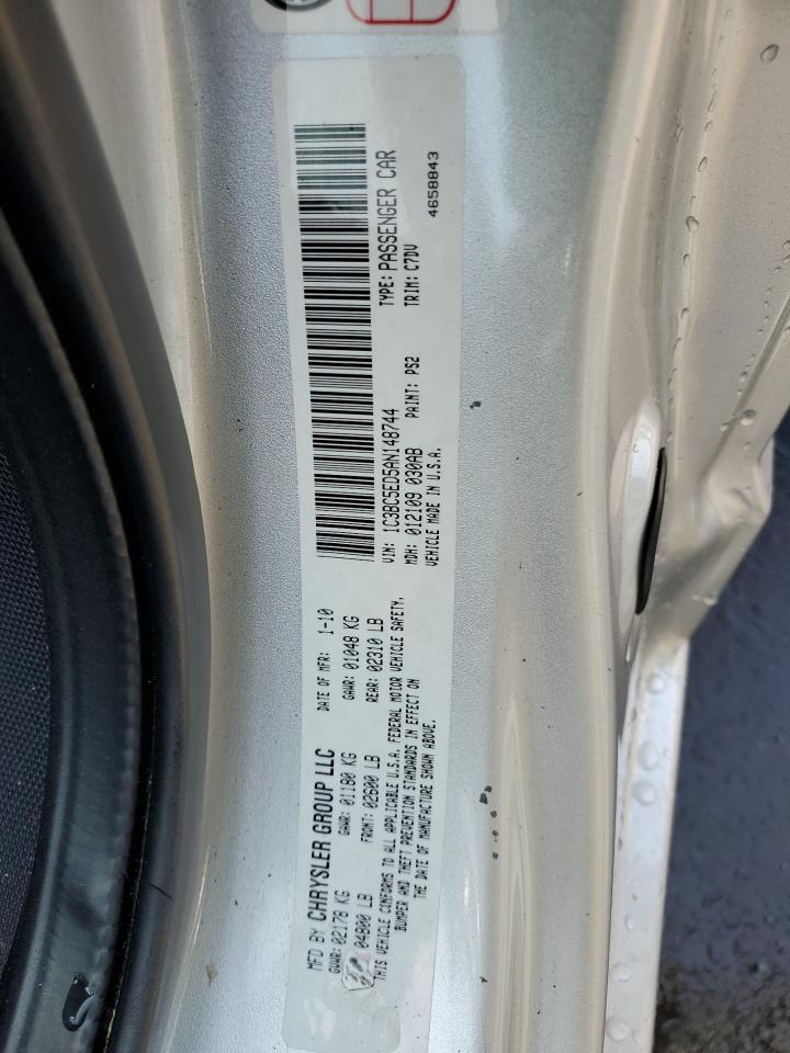 2010 Chrysler Sebring Touring VIN: 1C3BC5ED5AN148744 Lot: 55729325