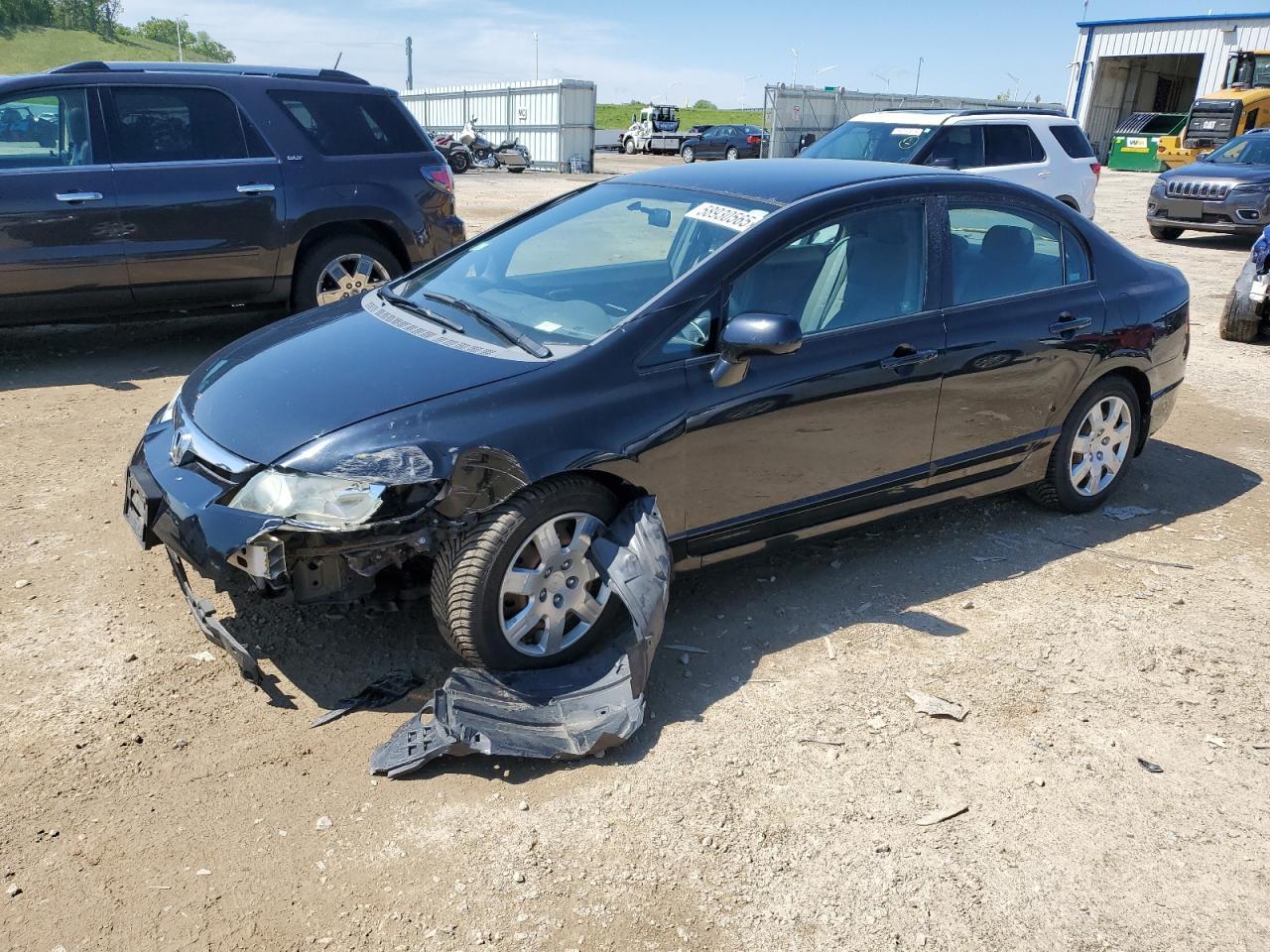 2008 Honda Civic Lx en Venta en Mcfarland, WI - Front End
