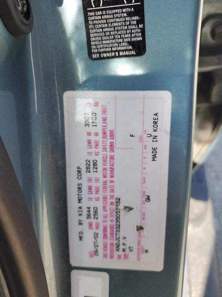 2003 Kia Sorento Ex VIN: KNDJC733235055552 Lot: 56196055