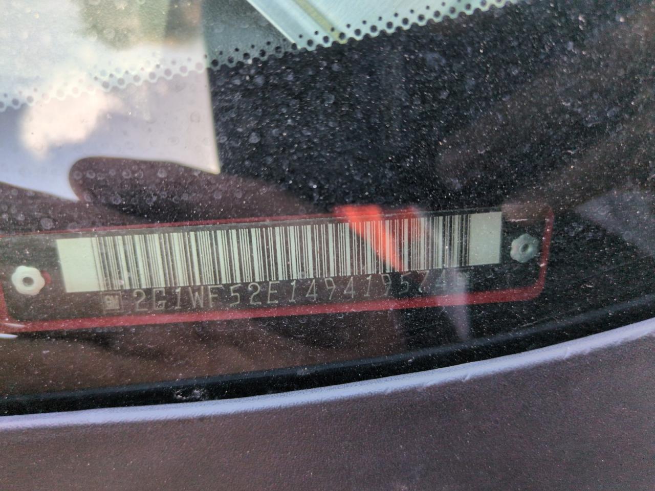2004 Chevrolet Impala VIN: 2G1WF52E149419574 Lot: 56698515
