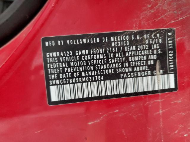 Фото: 3VWC57BU9KM031784