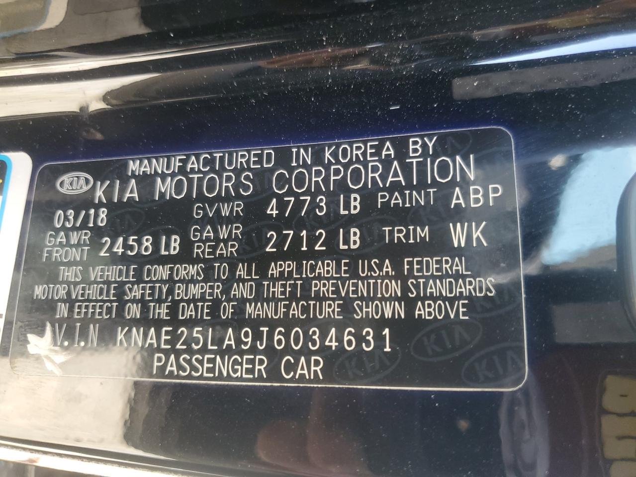 2018 Kia Stinger Premium VIN: KNAE25LA9J6034631 Lot: 59056505