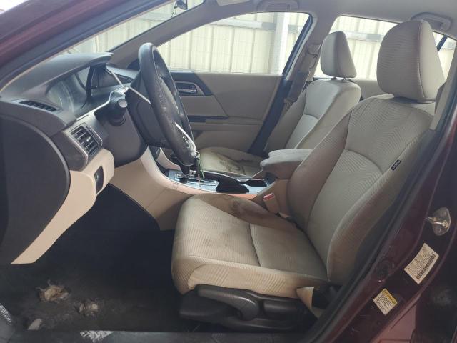  HONDA ACCORD 2015 Czerwony