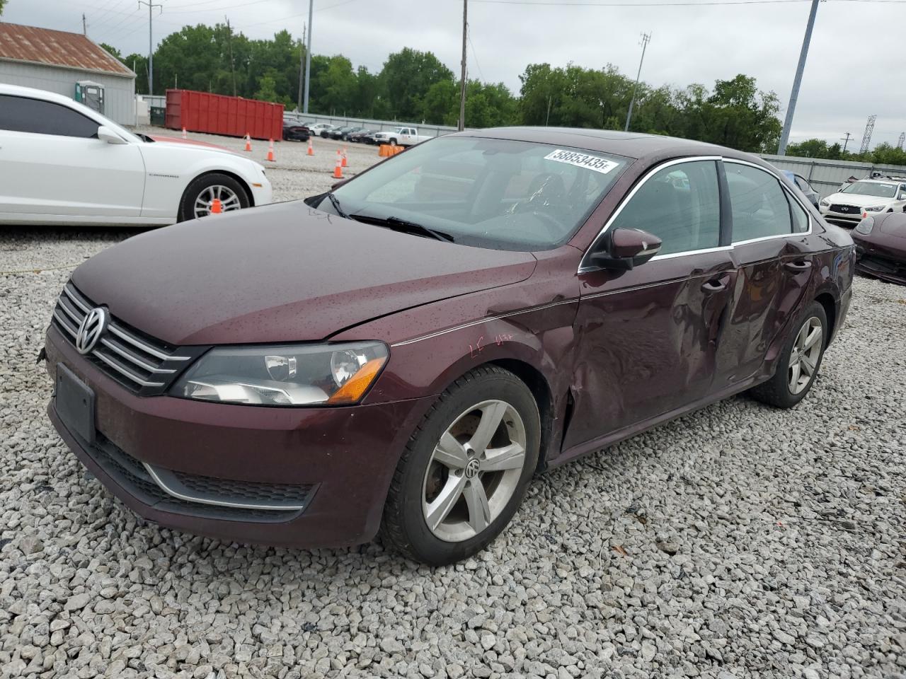 2012 Volkswagen Passat Se for Sale in Columbus, OH - Side