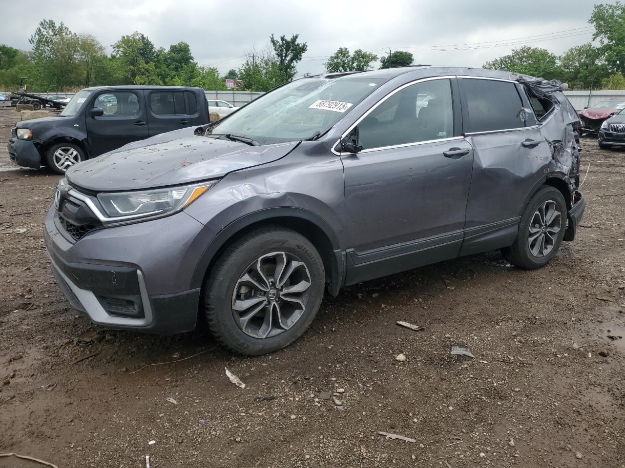 2021 Honda Cr-V Ex للبيع في Chicago Heights، IL - Top/Roof