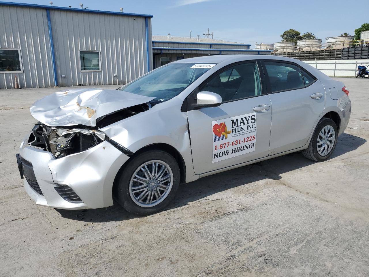 2016 Toyota Corolla L VIN: 5YFBURHE1GP398224 Lot: 57043215