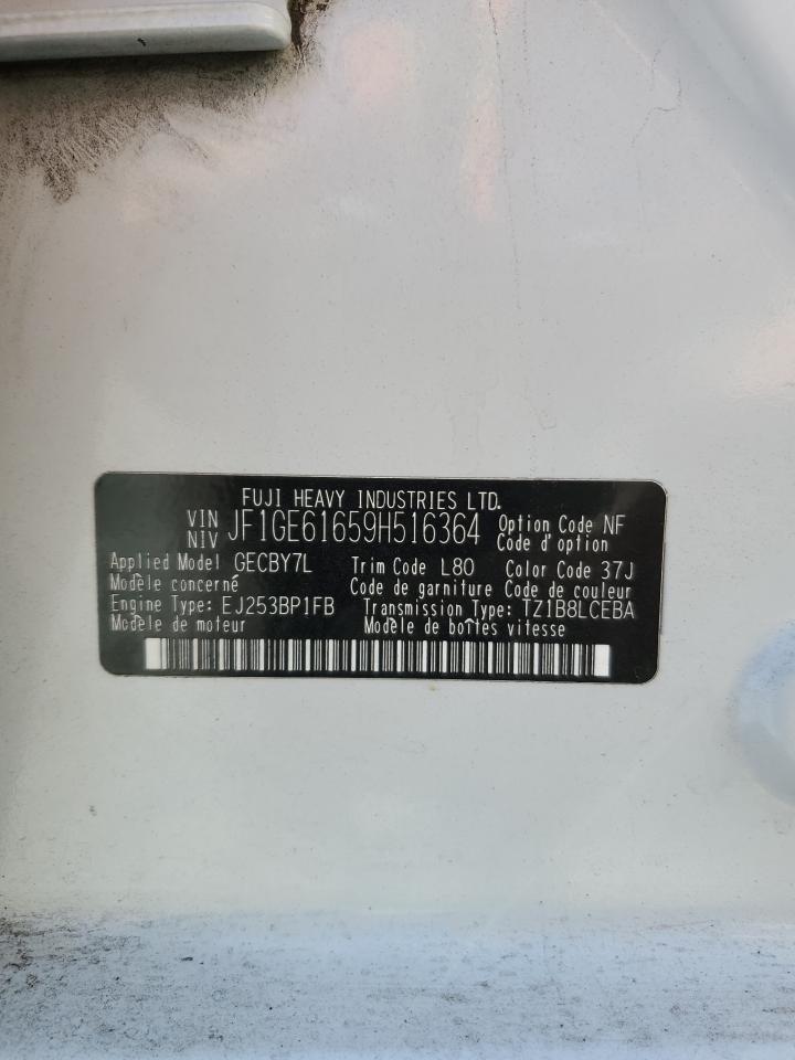 2009 Subaru Impreza 2.5I VIN: JF1GE61659H516364 Lot: 56330225