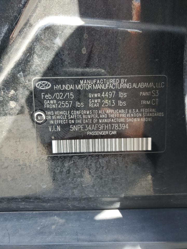 2015 Hyundai Sonata Sport VIN: 5NPE34AF9FH178394 Lot: 56905325