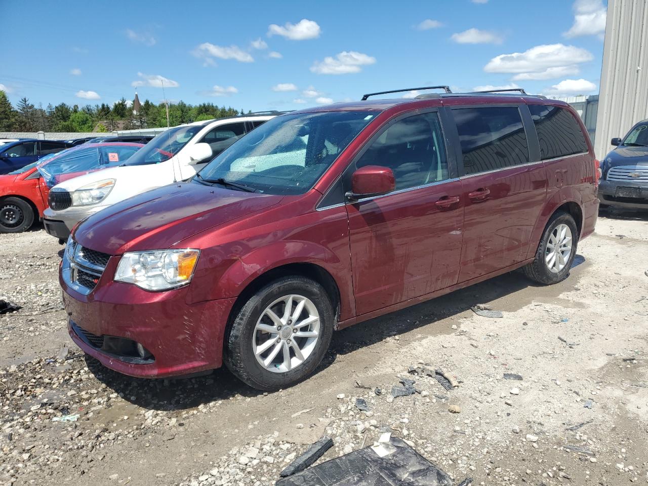 2018 Dodge Grand Caravan Sxt იყიდება Franklin-ში, WI - Hail