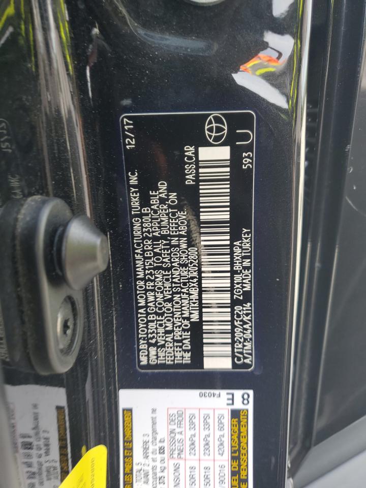 2018 Toyota C-Hr Xle VIN: NMTKHMBX4JR052800 Lot: 56462015