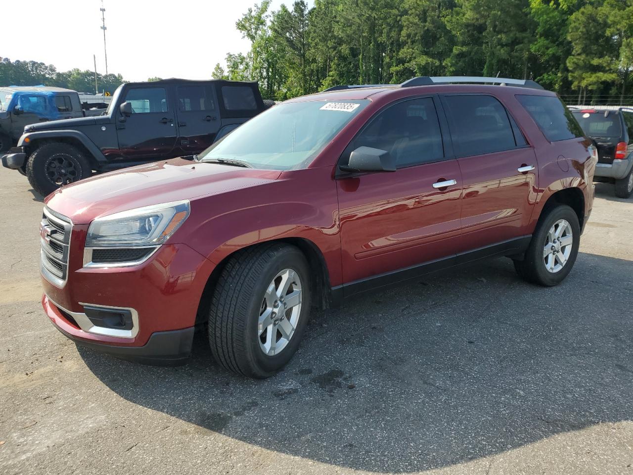2015 Gmc Acadia Sle na sprzedaż w Dunn, NC - Side