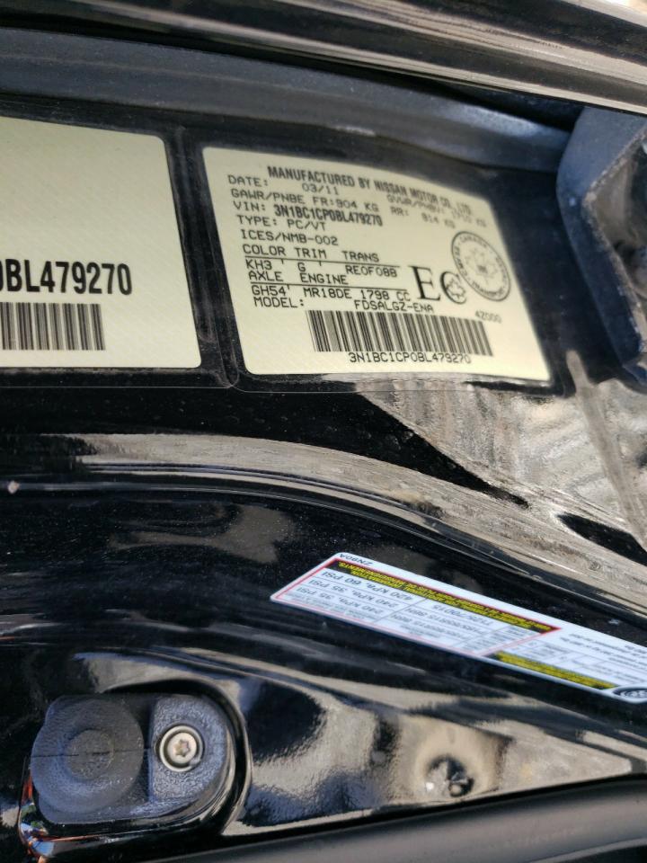2011 Nissan Versa S VIN: 3N1BC1CP0BL479270 Lot: 55983525