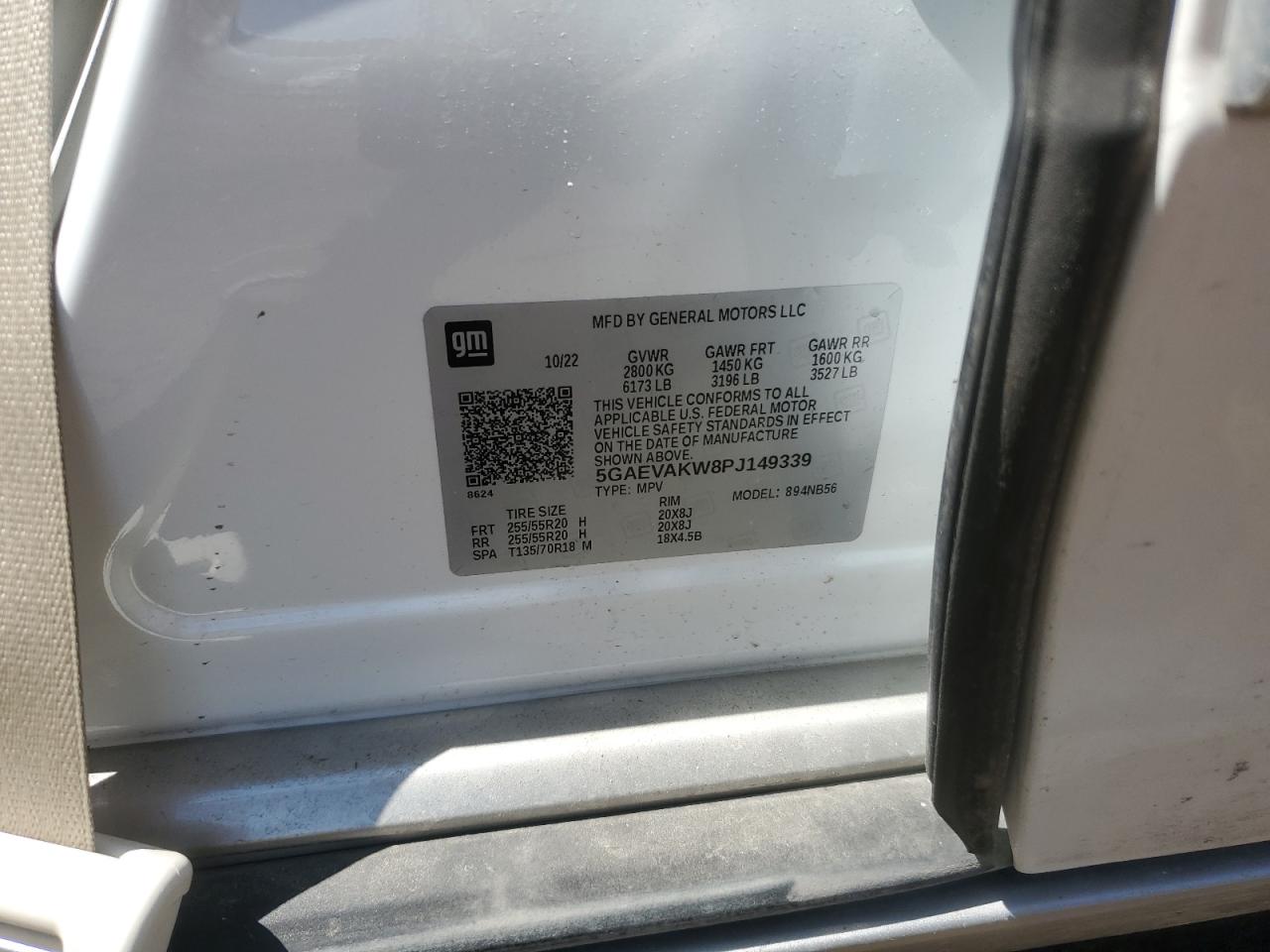 2023 Buick Enclave Essence VIN: 5GAEVAKW8PJ149339 Lot: 56916225