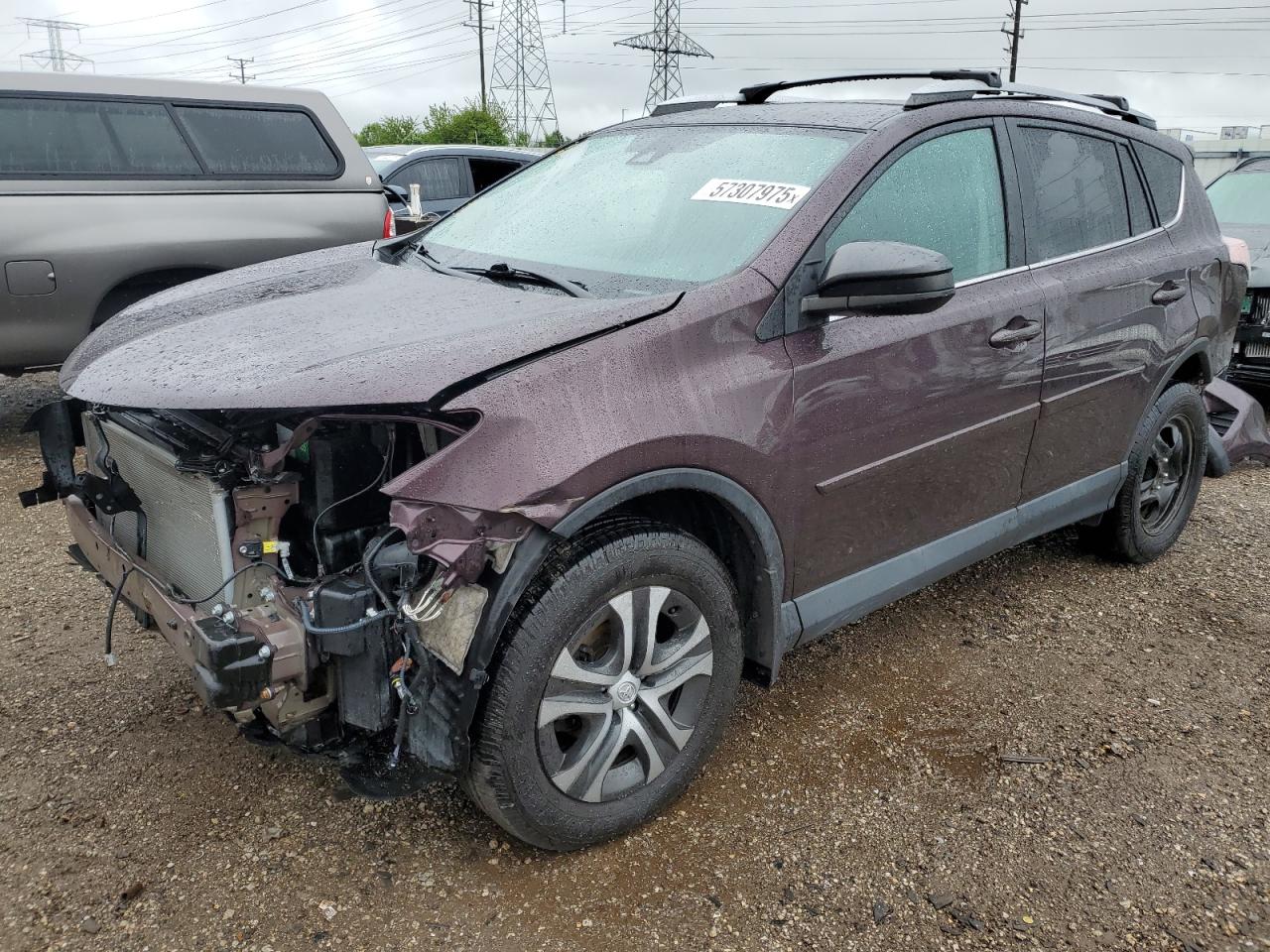 2017 Toyota Rav4 Le de vânzare în Elgin, IL - Rear End