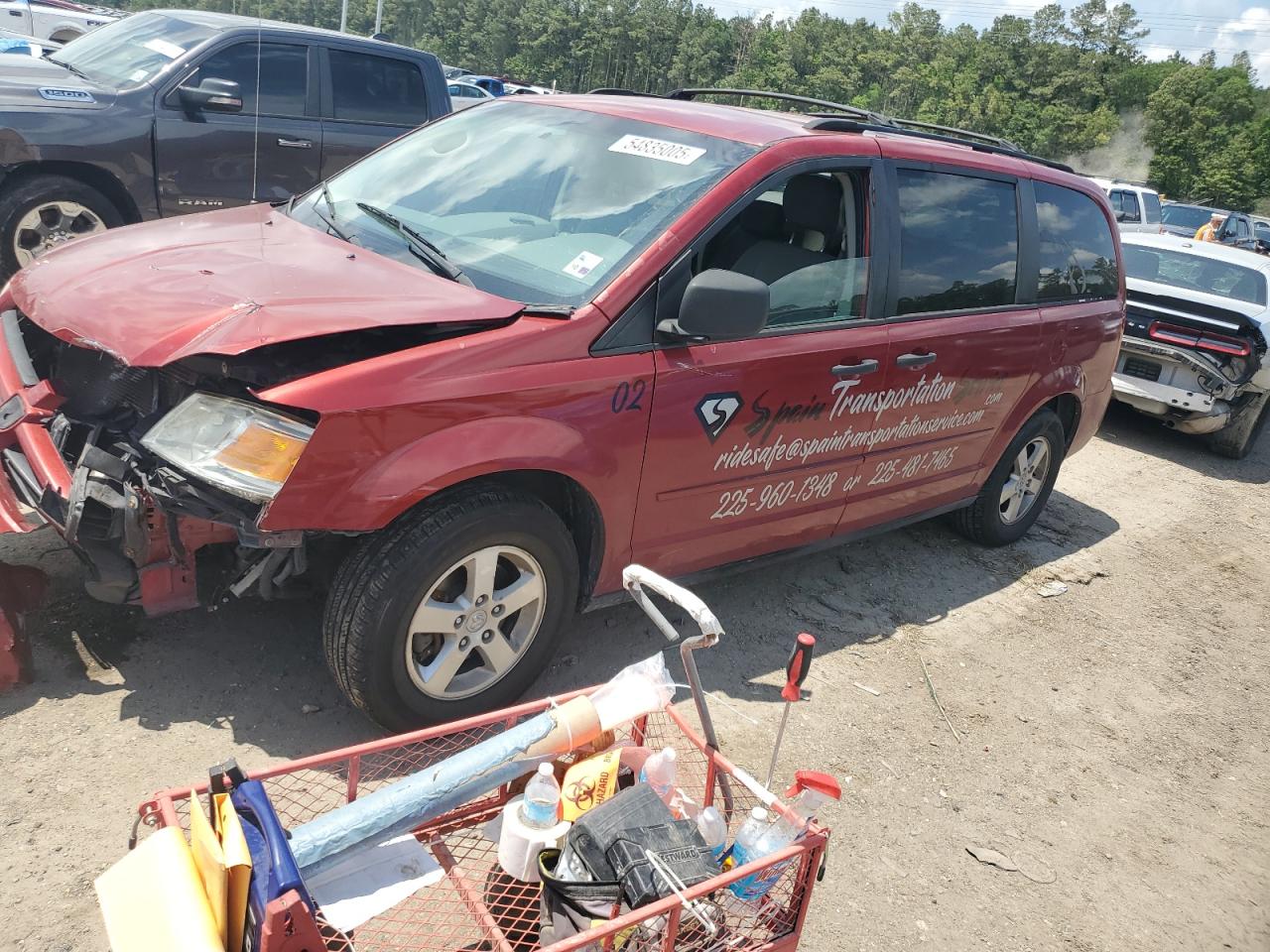 2008 Dodge Grand Caravan Se იყიდება Greenwell Springs-ში, LA - Front End