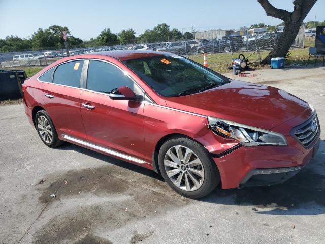  HYUNDAI SONATA 2015 Красный