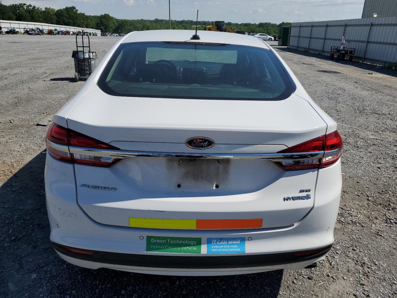 2018 Ford Fusion Se Hybrid VIN: 3FA6P0LU8JR171798 Lot: 54066125