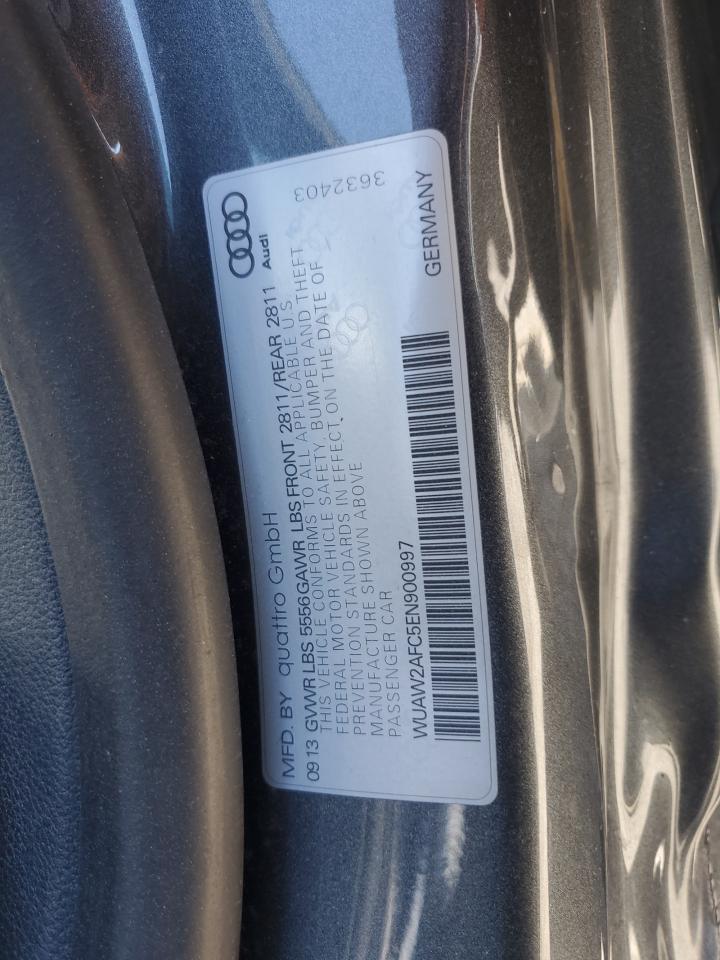 2014 Audi Rs7 VIN: WUAW2AFC5EN900997 Lot: 56510455