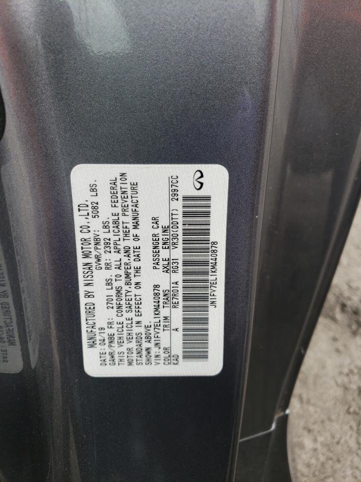 2019 Infiniti Q60 Red Sport 400 VIN: JN1FV7EL1KM440878 Lot: 58467105