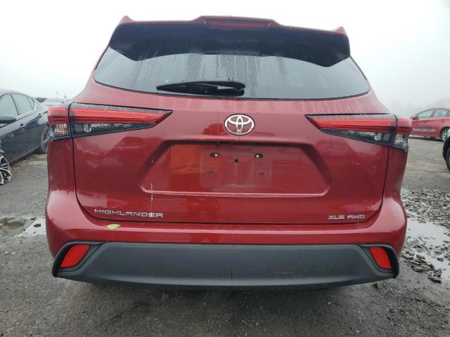 TOYOTA HIGHLANDER 2020 Czerwony