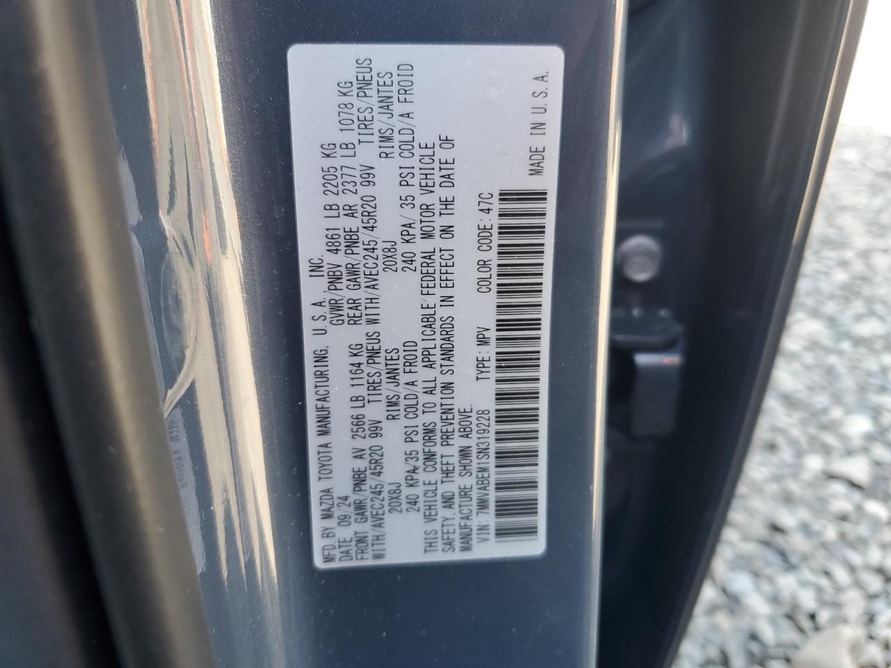 2025 Mazda Cx-50 Premium Plus VIN: 7MMVABEM1SN319228 Lot: 55958135