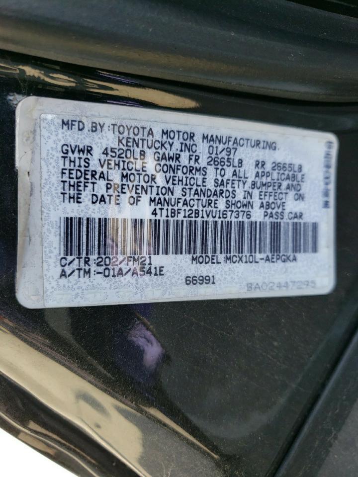 1997 Toyota Avalon Xl VIN: 4T1BF12B1VU167376 Lot: 56256795