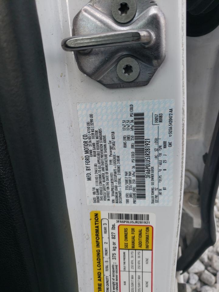 2018 Ford Fusion Se Hybrid VIN: 3FA6P0LU5JR281921 Lot: 56528395