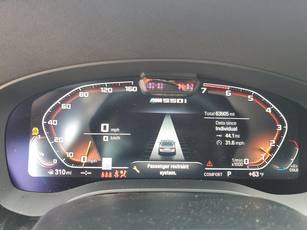 2021 BMW M550Xi VIN: WBA13BK01MCF31149 Lot: 58783165