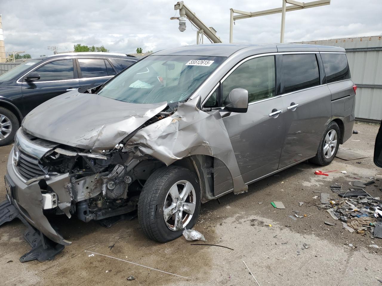 2013 Nissan Quest S на продаже в Kansas City, KS - Front End