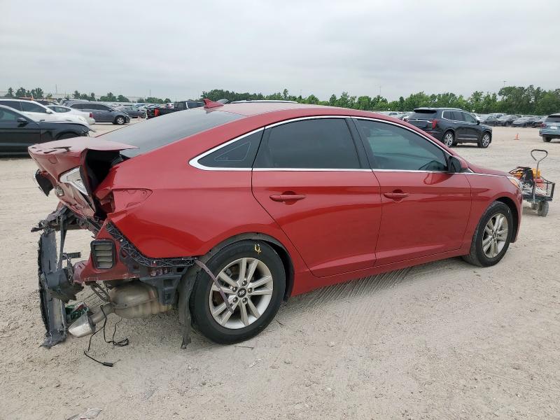  HYUNDAI SONATA 2016 Czerwony
