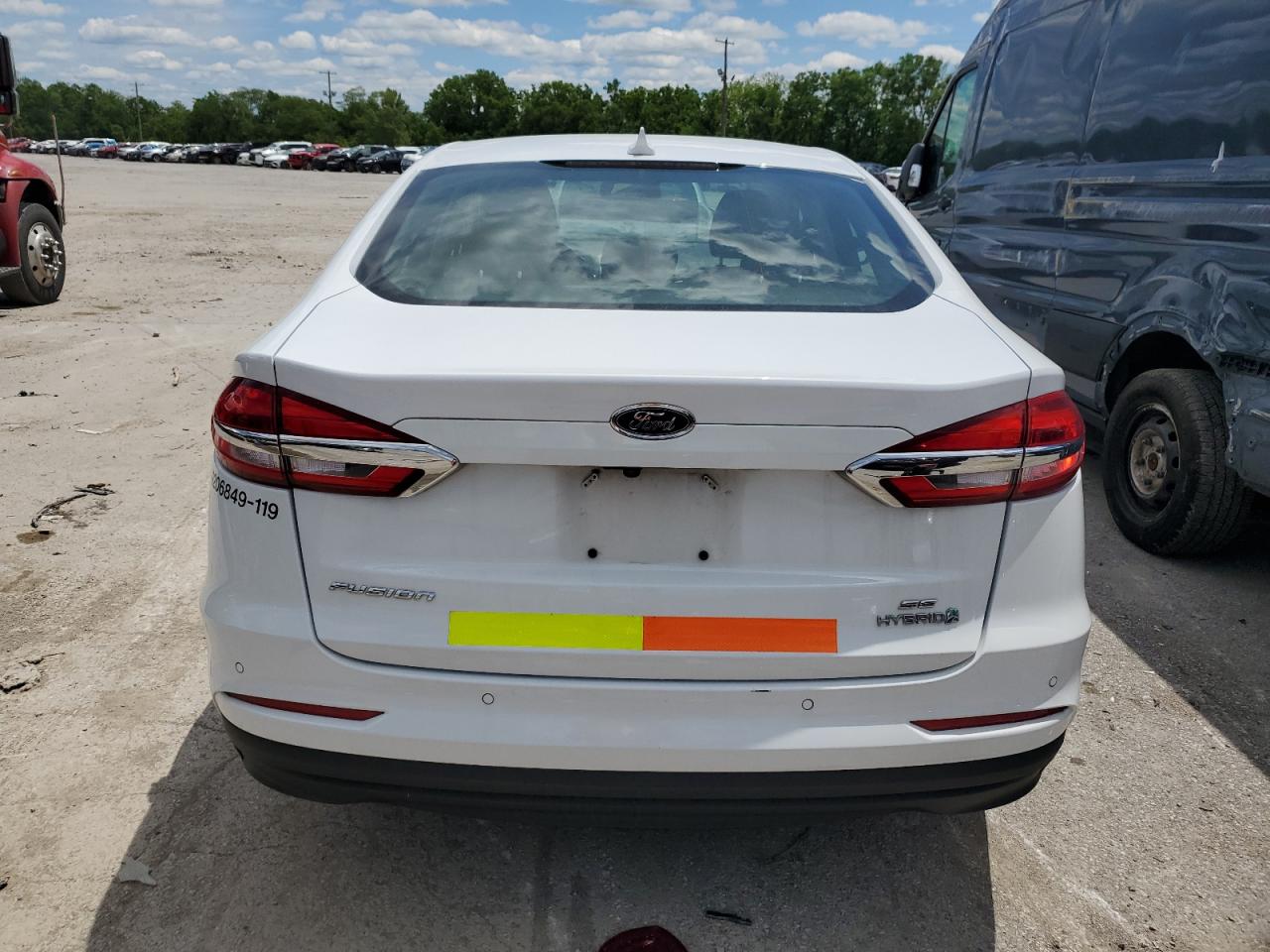 2019 Ford Fusion Se VIN: 3FA6P0LU4KR263959 Lot: 54028045