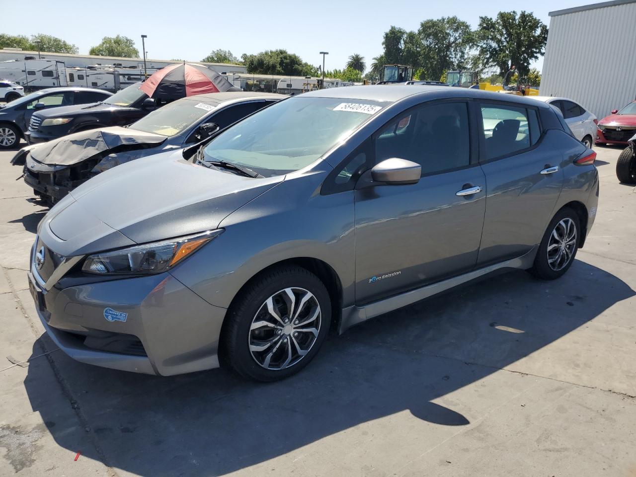 2018 Nissan Leaf S იყიდება Sacramento-ში, CA - Side