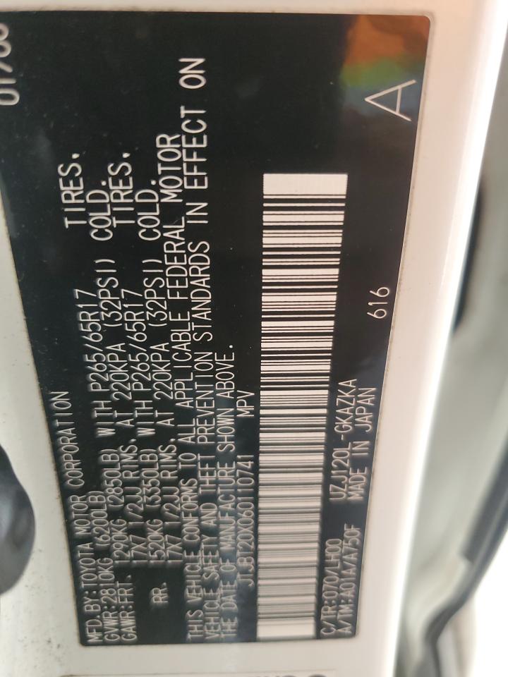 2006 Lexus Gx 470 VIN: JTJBT20X060110741 Lot: 56944755
