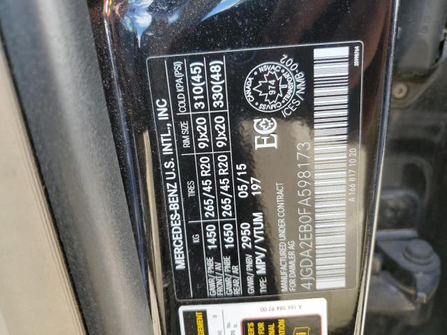 2015 MERCEDES-BENZ ML 350 BLUETEC