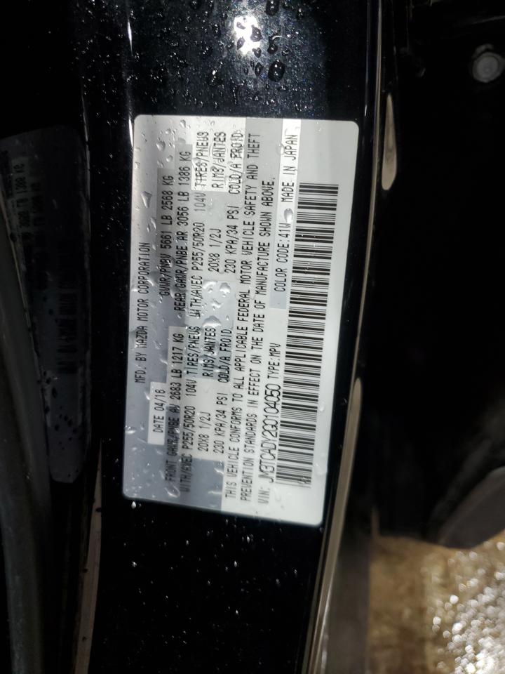2016 Mazda Cx-9 Grand Touring VIN: JM3TCADY2G0104050 Lot: 56581425