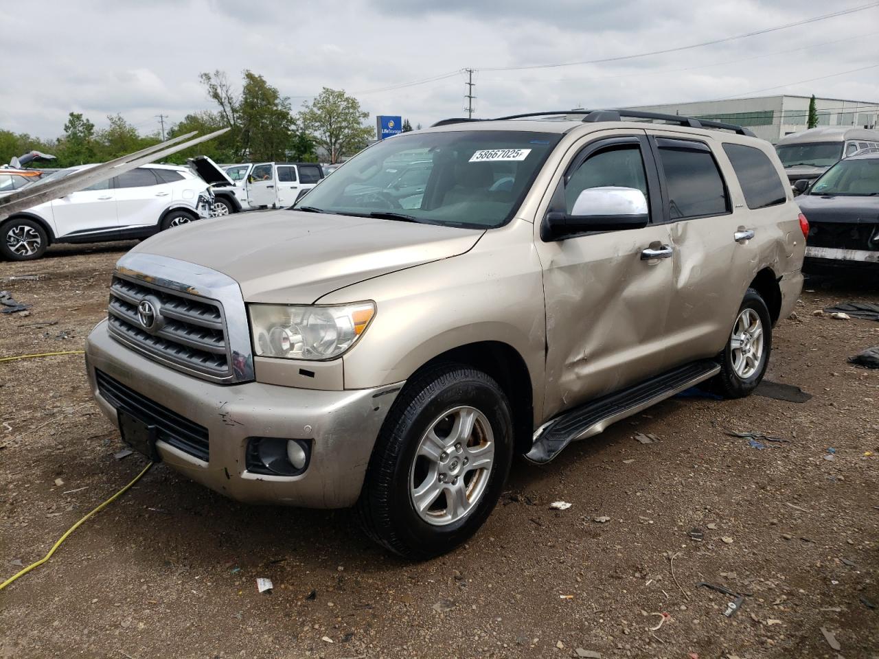 2008 Toyota Sequoia Limited იყიდება Chicago Heights-ში, IL - Side