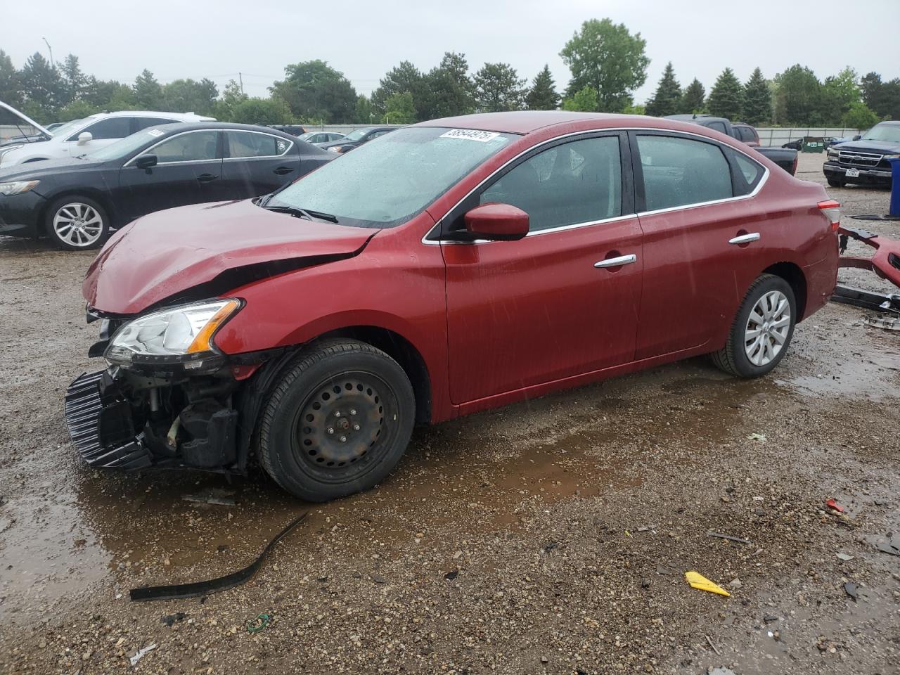 2015 Nissan Sentra S en Venta en Elgin, IL - Front End